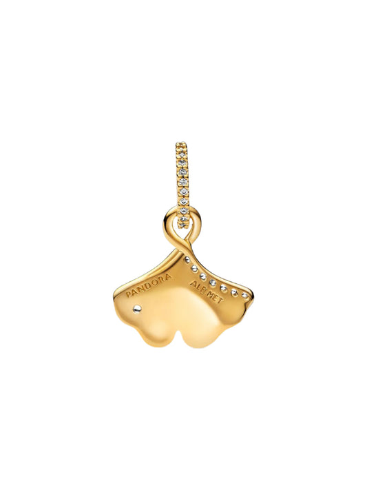 Gingko Leaf Dangle Charm 14K Gold-plated