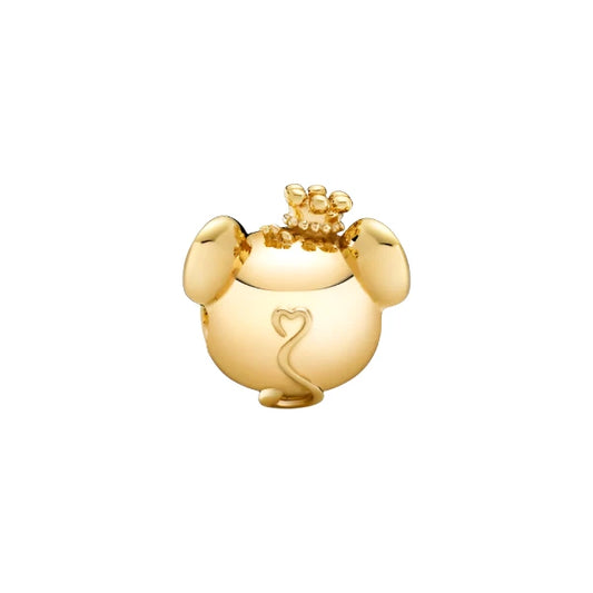 14K Plated CZ Chinese Zodiac Rat Charm