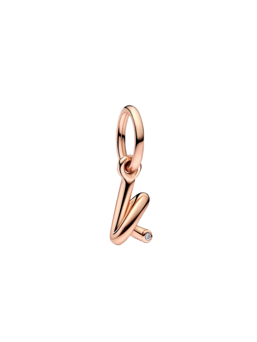 Letter A-Z Script Alphabet Dangle Charm