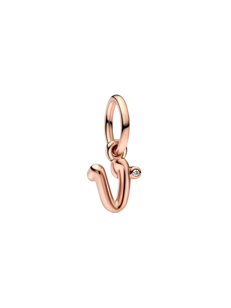 Letter A-Z Script Alphabet Dangle Charm