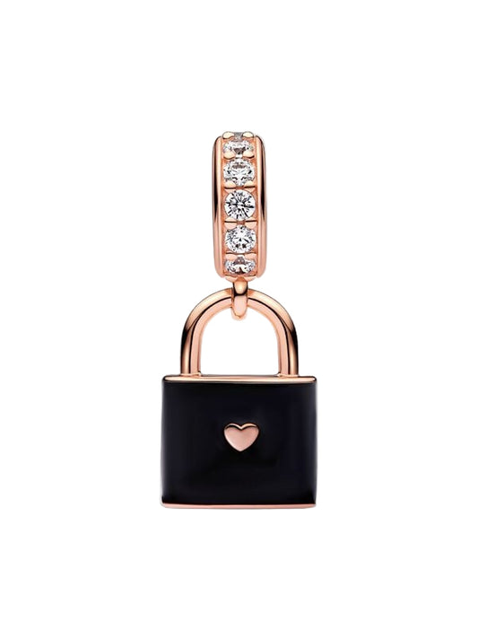 Love Padlock Dangle Charm