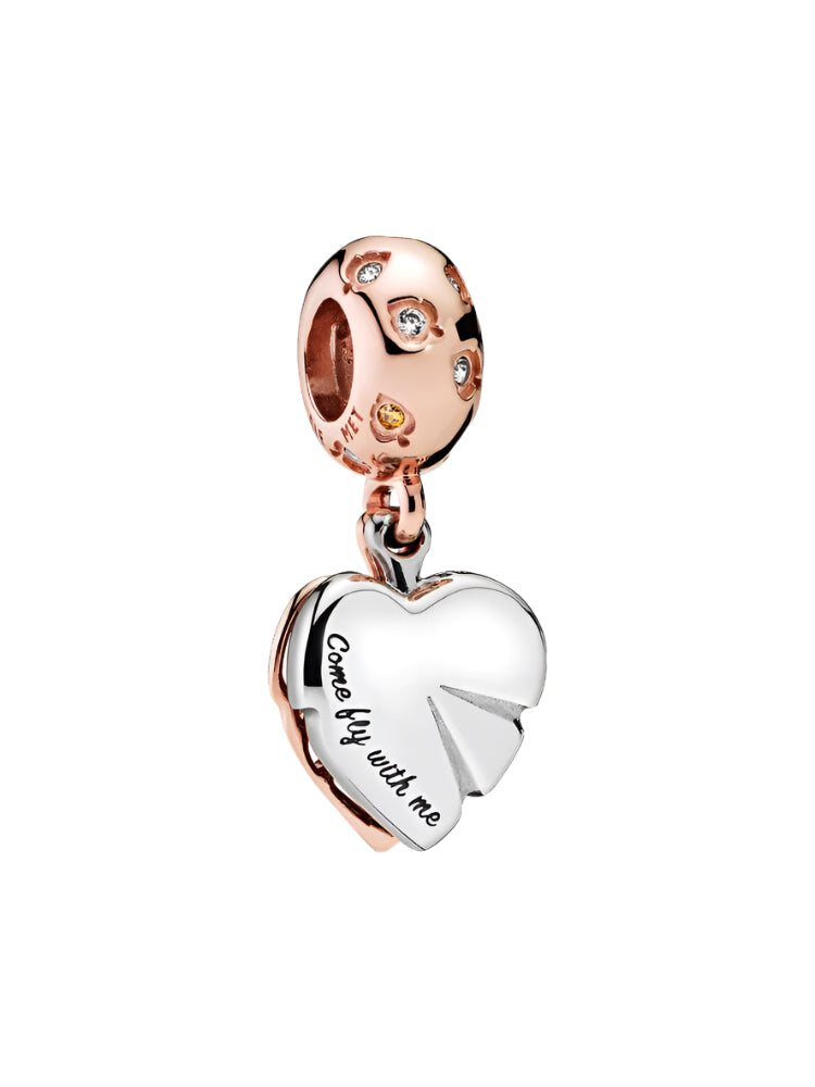 Sparkling Leaves Dangle Charm