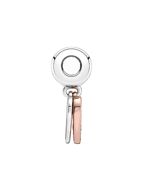 Sparkling Freehand Heart Dangle Charm
