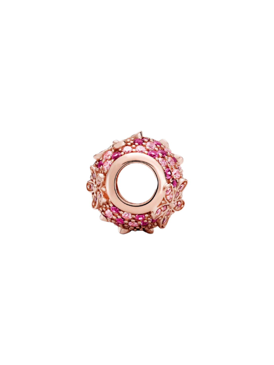 Pink Pavé Daisy Flower Charm