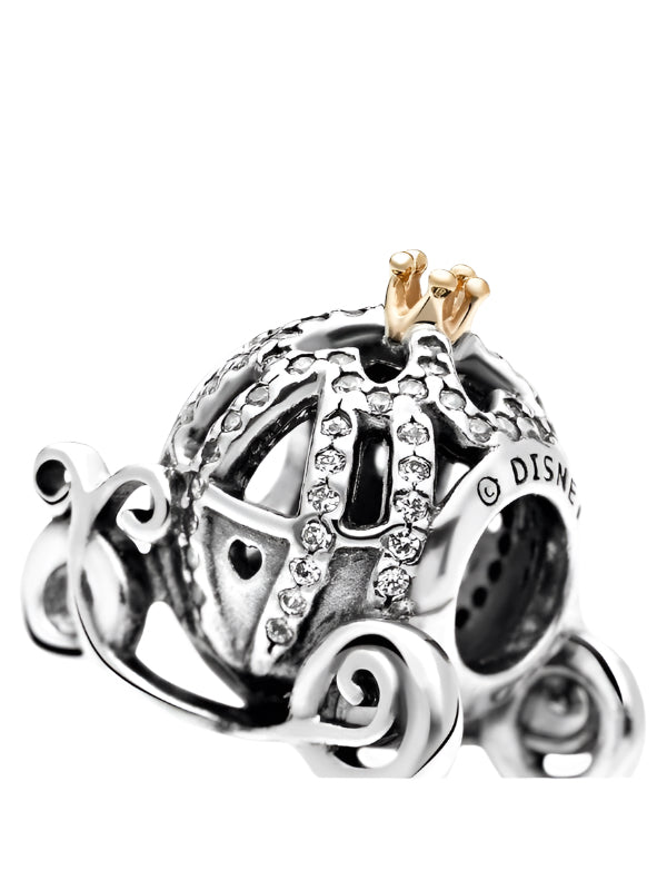 Pandora X Disney Cinderella pumpkin coach with 14k & CZ