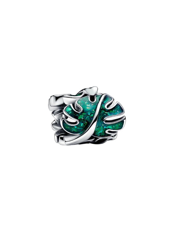 Green Monstera Leaves Charm