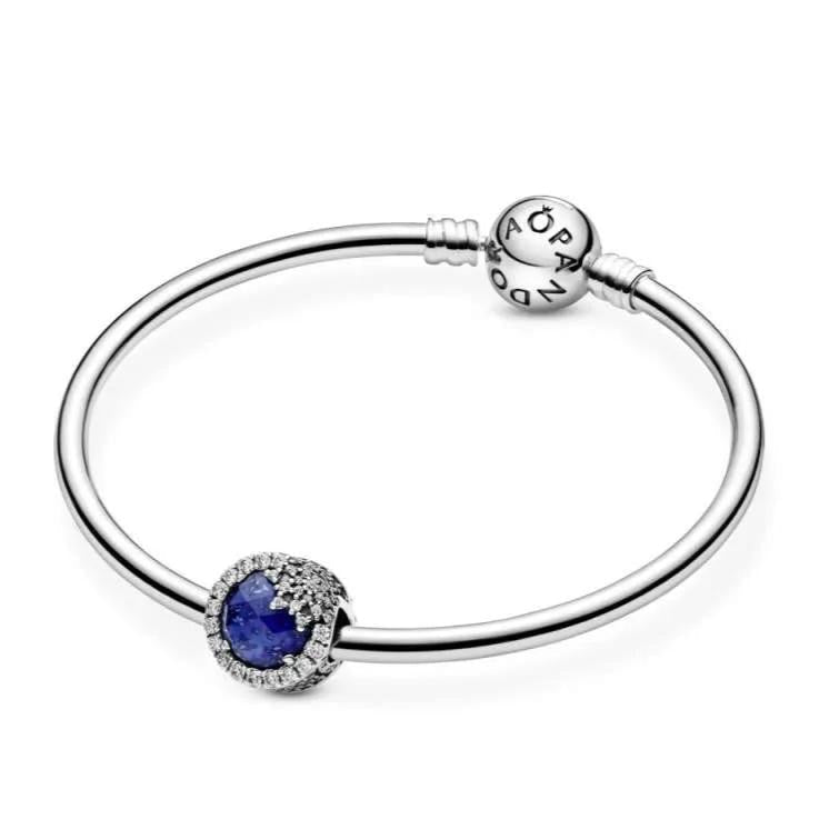 Blue Dazzling Snowflake Charm