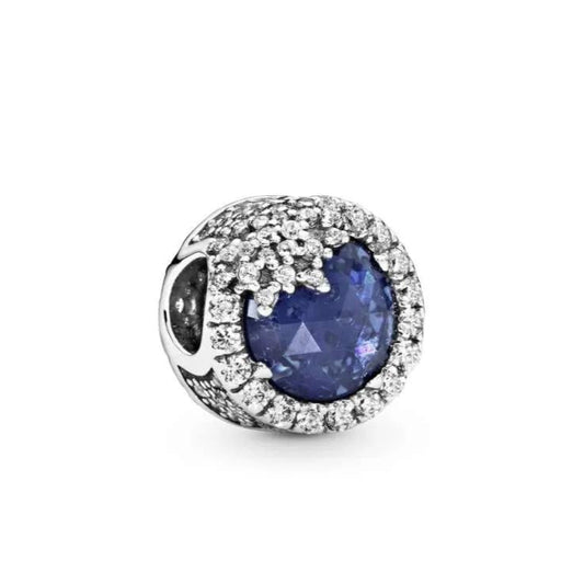 Blue Dazzling Snowflake Charm
