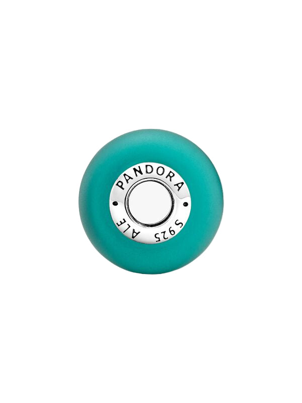 Matte Green Murano Glass Charm