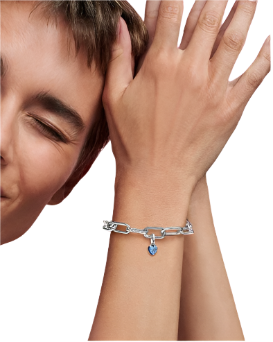 Blue Chakra Heart Mini Dangle Charm ME