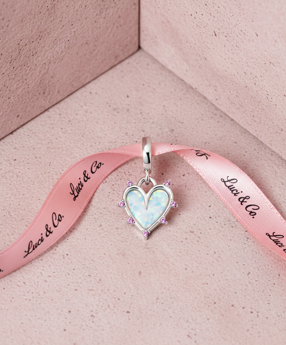 Friendship Opalescent Double Dangle Charm