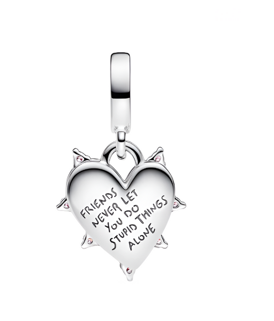 Friendship Opalescent Double Dangle Charm