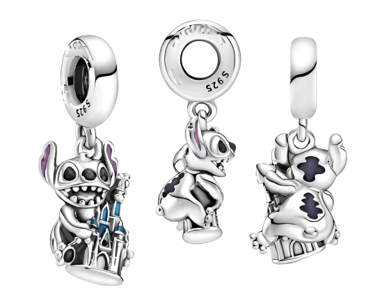 Pandora X Disney Stitch and Castle Charm