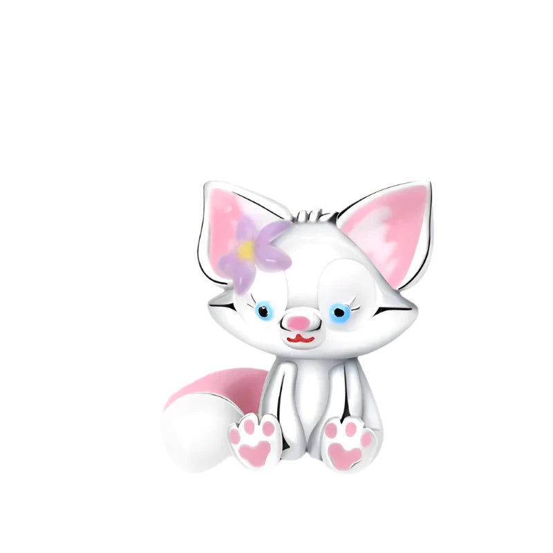 Cute Fox Bead Charm