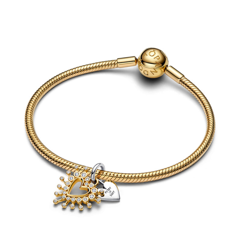 Radiant Heart Double Dangle Charm