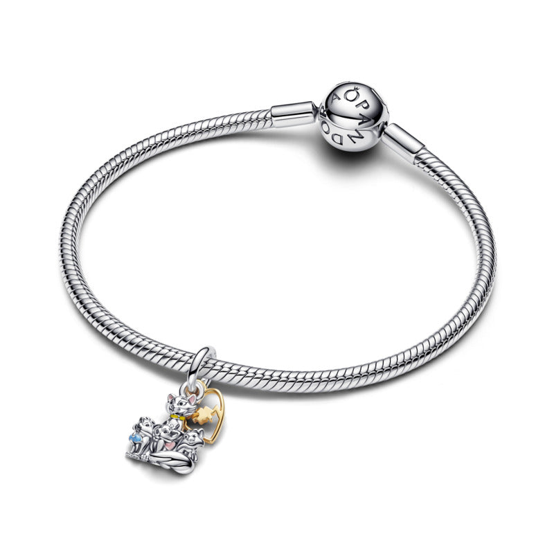Disney Aristocats Duchess & Kittens Dangle Charm