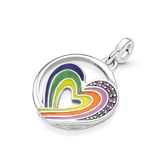 ME Rainbow Heart of Freedom Medallion