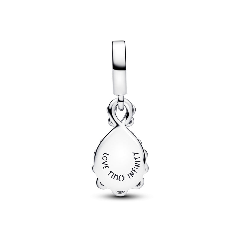 Opalescent Infinity Double Dangle Charm