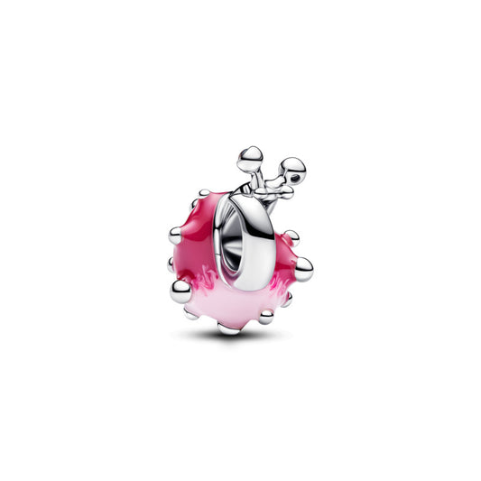 Pink Snail Charm