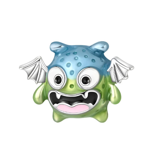 Blue-Green Little Monster Charm