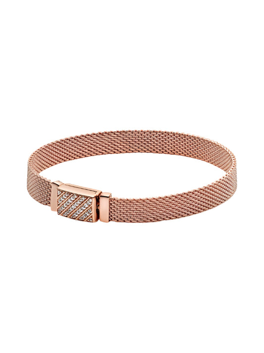 Reflexions Long Clasp Pavé Bracelet
