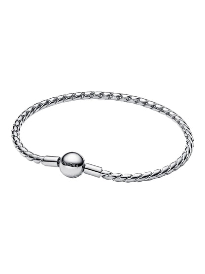 Round Clasp Wing Chain Bracelet Sterling silver