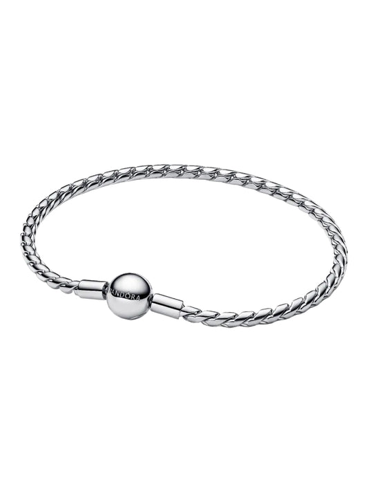Round Clasp Wing Chain Bracelet Sterling silver