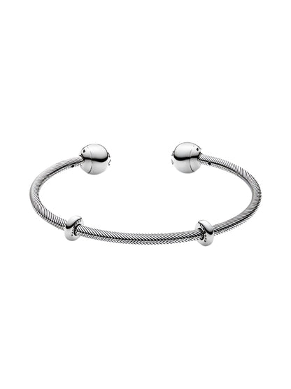 Snake Chain Style Open Bangle