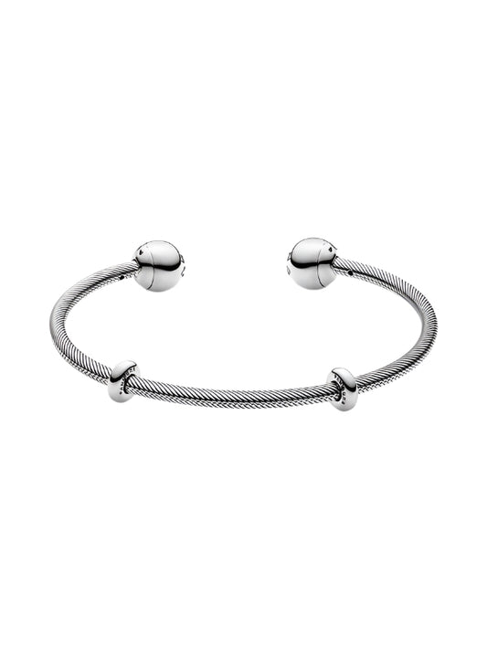 Snake Chain Style Open Bangle