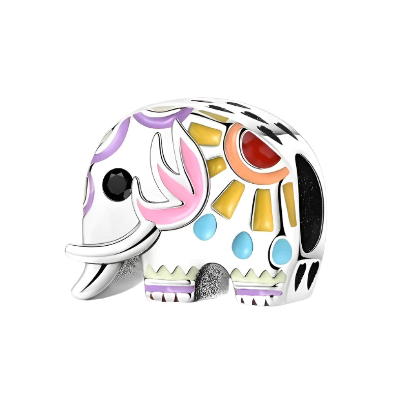 Colorful Elephant Charm