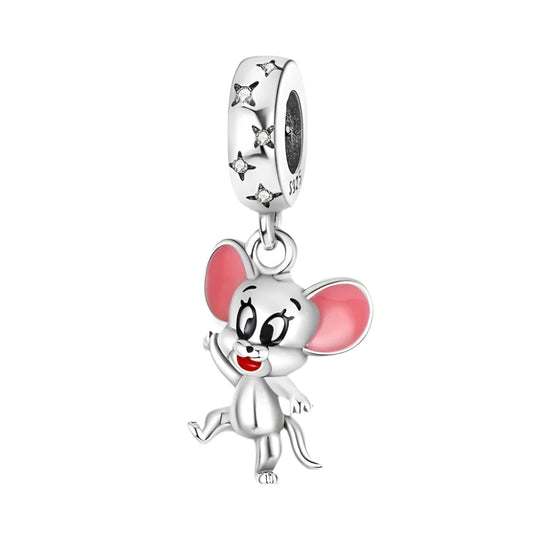 S925 Mouse Pendant Charm