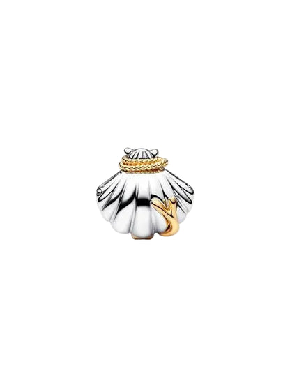 Disney Princess Ariel Shell Two-Tone Charm