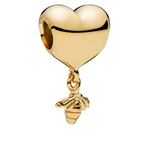 Heart and Bee Charm