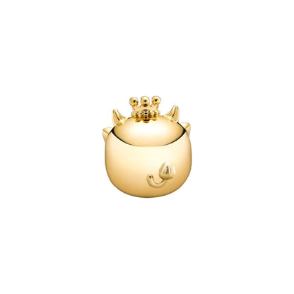 14K Plated CZ Chinese Zodiac OX Charm