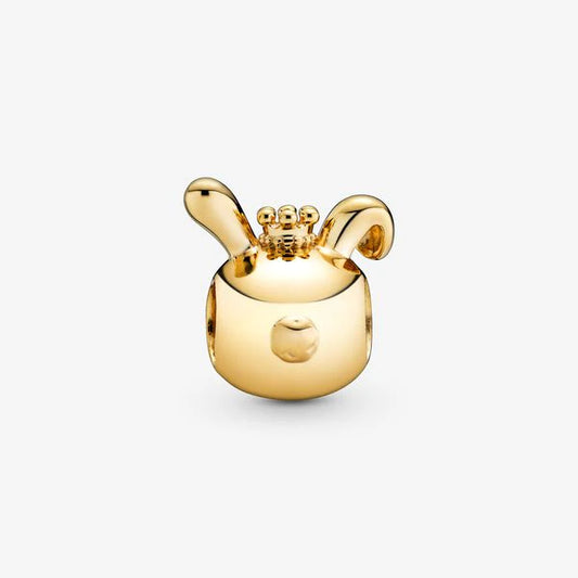 14K Plated CZ Chinese Zodiac Rabbit Charm