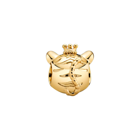 14K Plated CZ Chinese Zodiac Tiger Charm
