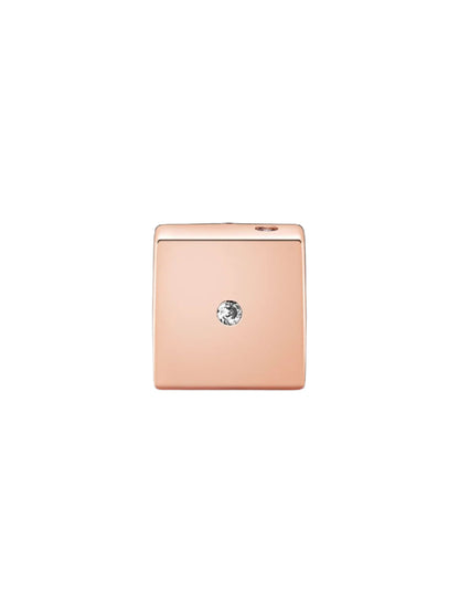 Sparkling Dice Charm Rose 14K