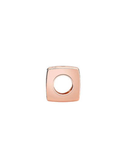 Sparkling Dice Charm Rose 14K