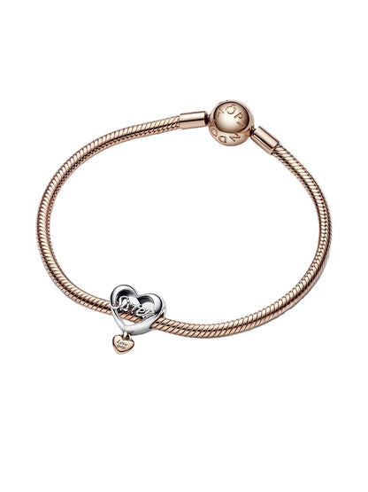 Love You Sister Heart Charm