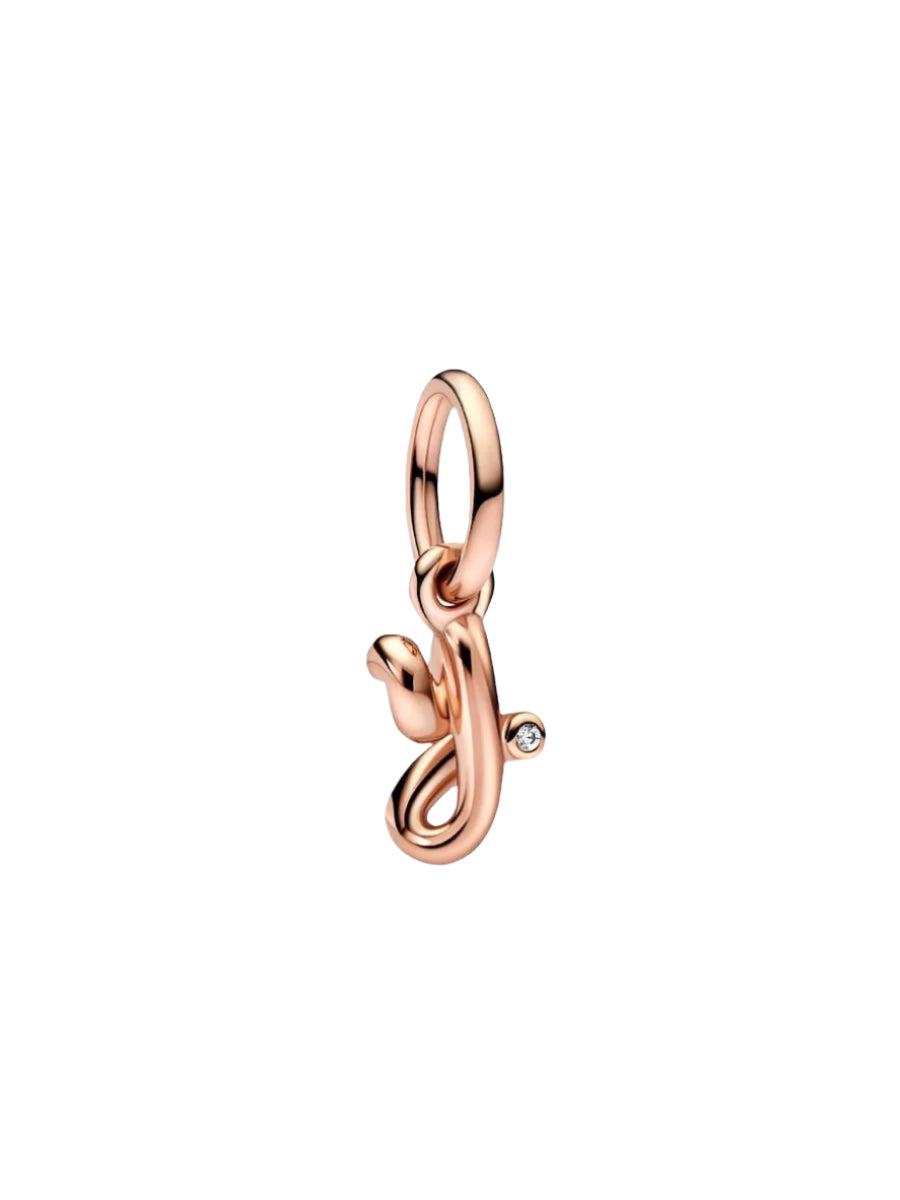 Letter A-Z Script Alphabet Dangle Charm