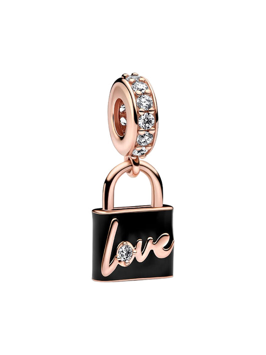 Love Padlock Dangle Charm