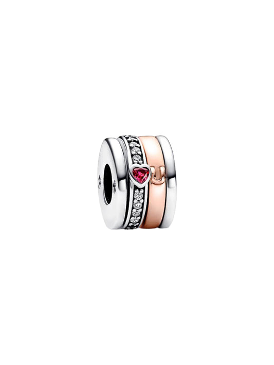 Two-tone Turning Love Message Charm