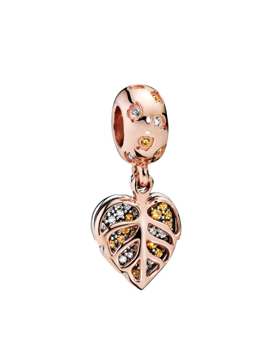 Sparkling Leaves Dangle Charm
