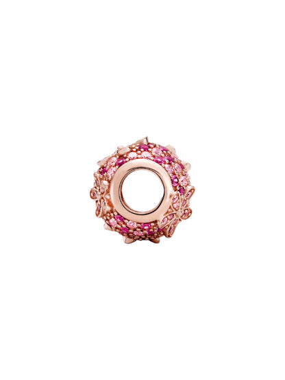 Pink Pavé Daisy Flower Charm