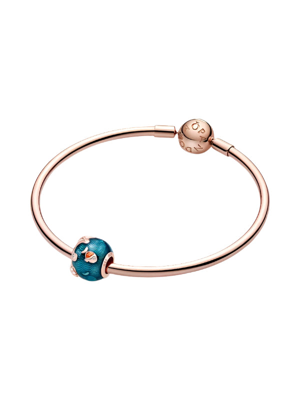 Shimmering Ocean Waves & Fish Charm