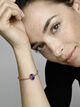 Matte Purple Murano Glass Charm
