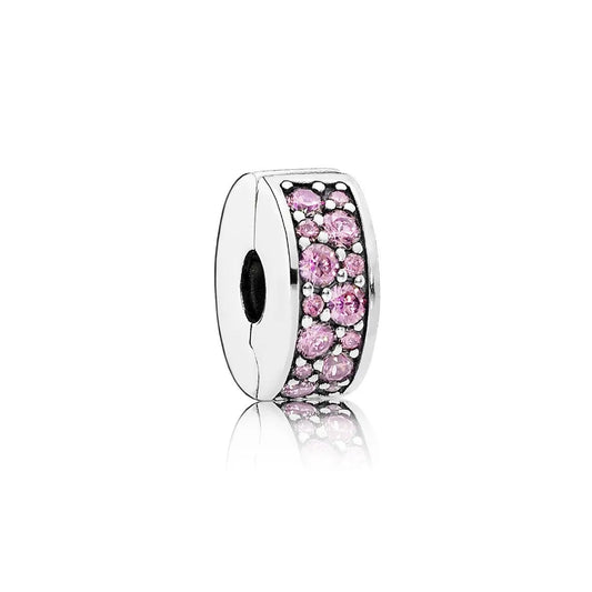 Pink Pave Clip Charm