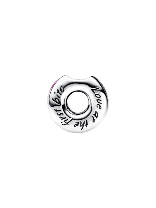 Sparkling Sprinkled Donut Charm