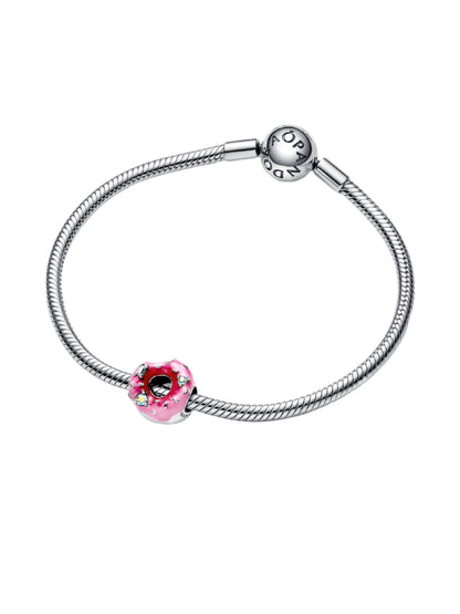 Sparkling Sprinkled Donut Charm