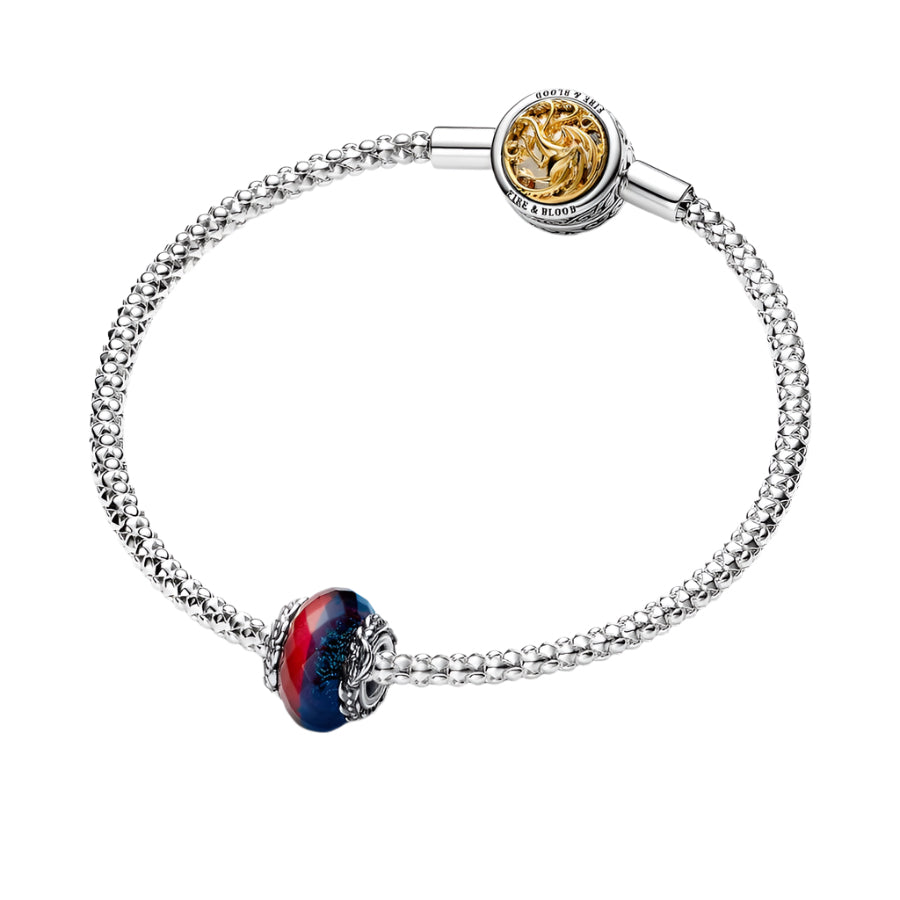 Game of Thrones Ice & Fire Dragons Dual Murano Glass Charm